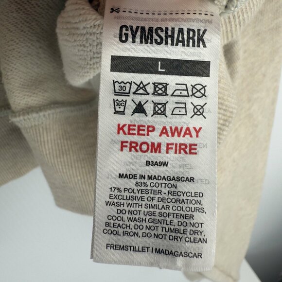 GYM SHARK Dnu Rest Day Sweatshirt Cropped Pullover Oversizedโ Athleisure Top L - Picture 10 of 11